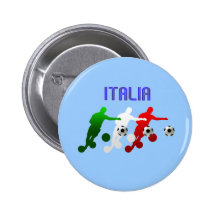 Biegung Italiens Calcio es Fußball-Spieler-Italien Anstecknadel