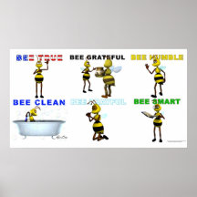 Biene eine gute Biene Plakat