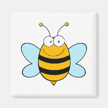 Bienen-Bienen-Wanze hört Insekten-niedliches Carto Kühlschrankmagnete