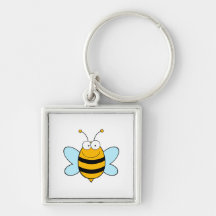 Bienen-Bienen-Wanze hört Insekten-niedliches Carto Schlüsselanhänger