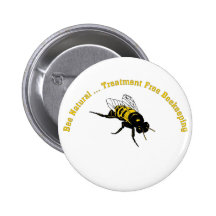 Bienen-natürliche… Behandlung geben Imkerei frei Anstecknadelbuttons