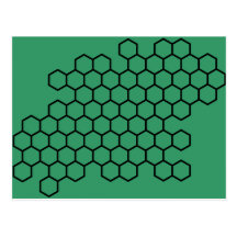 Bienenwabe Postkarte