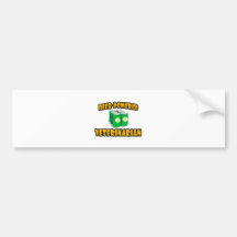Bier-Betriebener Tierarzt Auto Sticker