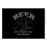 BIER FÜR FRÜHSTÜCK T-Shirt Karte