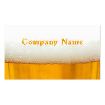 Bier-Goldbernsteinfarbiges weißes Karten-Profil Visitenkarten