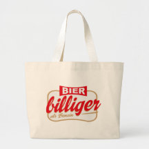 Bier ist billiger als Benzin Tragetaschen