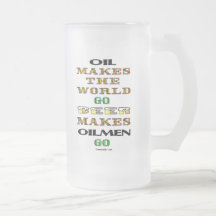 Bier lässt Ölindustrielle gehen, Flecken-Glas-Bier Tee Tasse