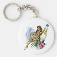 Bier-Mädchen Schlüsselanhänger