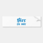 Bier zu mir bayrisch bayerisch Bayern bavarian Autoaufkleber