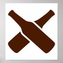 Bierflaschen Poster