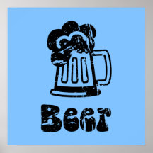 Bierkrug - irgendwelche Team-Farben Plakat