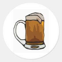 Bierkrug-Karikatur Sticker