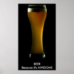Bierplakat mit Text