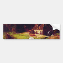 Bierstadt Albert die alte Mühle Autosticker
