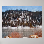 Big Bear See, Winter-Schnee Posterdruck