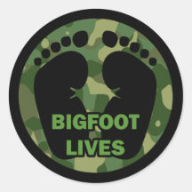 Bigfoot-Leben Runde Sticker