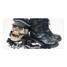 BikerLeather033109 Personalisierte Photo Karte