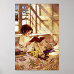 Bilderbücher im Winter-Druck Poster