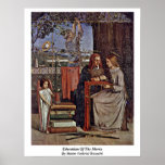 Bildung der Maria durch Dante Gabriel Rossetti Plakatdruck
