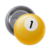 BILLARD-BALL DER NR.-EINE BUTTON
