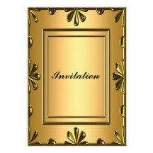 Billiges Geburtstags-Party Einladungs-Gold