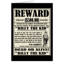 Billy das Kind wollte Plakat Karten