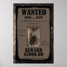 Billy das Kind wollte totes oder lebendiges Plakat