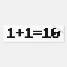 Binär Autosticker
