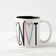 Bindung des Knoten-Bechers Kaffee Haferl