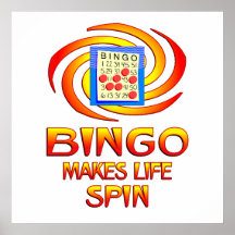 Bingo-Drehbeschleunigungen Plakat