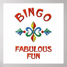 Bingo-fabelhafter Spaß Plakate