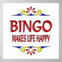 Bingo macht das Leben glücklich Poster