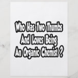 Bio Chemiker-Witz… zwei Daumen Vollfarbige Flyer