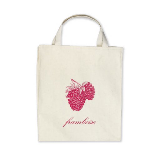 Bio Lebensmittelgeschäft-Tasche der Himbeeren(Fram
