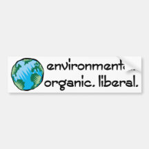 Bio umweltsmäßigliberaler autosticker