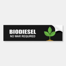 Biodiesel: Kein Krieg erfordert Auto Sticker