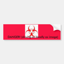Biogefährdung-Stoßaufkleber Auto Sticker