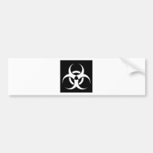 Biogefahren-oder Biogefährdung-Zeichen-Symbol-warn Autosticker