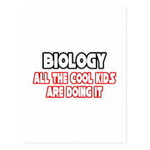 Biologie-… coole Kinder Postkarte