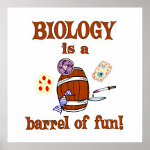 Biologie-Fass Spaß Posterdrucke