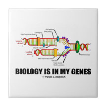 Biologie ist in meinen Genen (DNS-Reproduktion) Keramikkachel