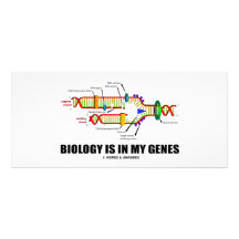 Biologie ist in meinen Genen (DNS-Reproduktion) Personalisierte Werbekarte