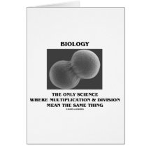Biologie-Wissenschafts-Abteilungs-Vermehrung die g Karte
