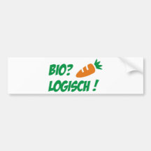 Biologisch Auto Sticker