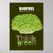 Biologischer Brennstoff - hergestellt in den USA Poster