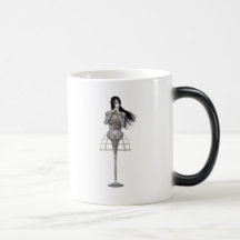 Biomechannequin Frau 3 - 3D Goth Mannequin Tee Tasse