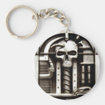 Biomechskull Schlüsselanhänger