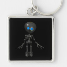 Bionischer Roboter des Jungen-3D - vorwärts schaue Schlüsselbänder