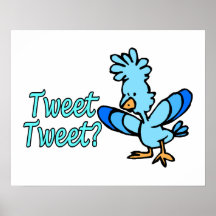 Birdie tweeten tweeten posterdrucke