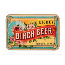 Birken-BierJB Dickey, Newton Kansas Postkarte